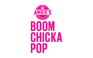 pink angie's boom chicka pop popcorn logo