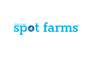 spot farms family owned brand logo